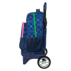Mochila Escolar Benetton Damero Azul marino 33 x 45 x 22 cm