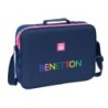 Mochila Escolar Benetton Damero Azul marino 38 x 28 x 6 cm