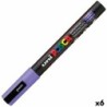 Rotulador permanente POSCA Lila 0,9-1,3 mm (6 Unidades)
