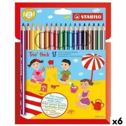 Lápices de colores Stabilo TRIO THICK Multicolor 18 Piezas (6 Unidades)