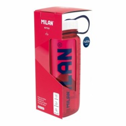Botella de Agua Milan 650 ml Rosa Plástico