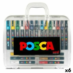 Set de Rotuladores POSCA Multicolor (6 Unidades)
