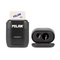 Sacapuntas Milan compactserie especial shadow Negro Caucho