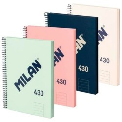 Libreta de Anillas Milan Multicolor A4 80 Hojas