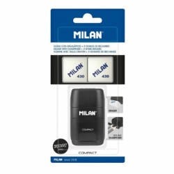 Sacapuntas Milan compactserie especial shadow Negro Caucho