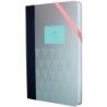 Libreta Milan Turquesa Plateado 21 x 14,6 x 1,6 cm