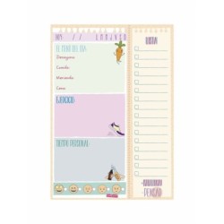Planificador Diario Finocam TALKUAL 14,8 x 21 cm Blanco