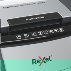 Trituradora de Papel Micro Corte Rexel Optimum Auto+ 100M Micro corte P-5 (2 x 15 mm)