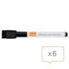 Rotulador para Pizarra Nobo Negro 6 Unidades (6 Unidades)