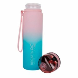 Botella de Agua Regatta Tritan Flip Azul Rosa 600 ml