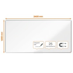 Pizarra magnética Nobo Premium Plus Blanco Aluminio 240 x 120 cm