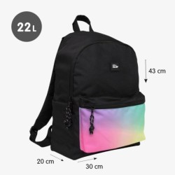 Mochila Casual Milan Negro 41 x 30 x 18 cm