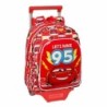 Mochila Escolar con Ruedas Safta Let's Race Blanco