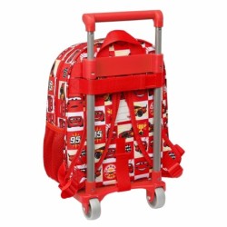 Mochila Escolar con Ruedas Safta Let's Race Blanco