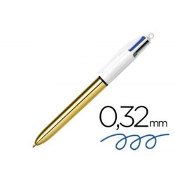 Boligrafo de tinta líquida Bic Dorado