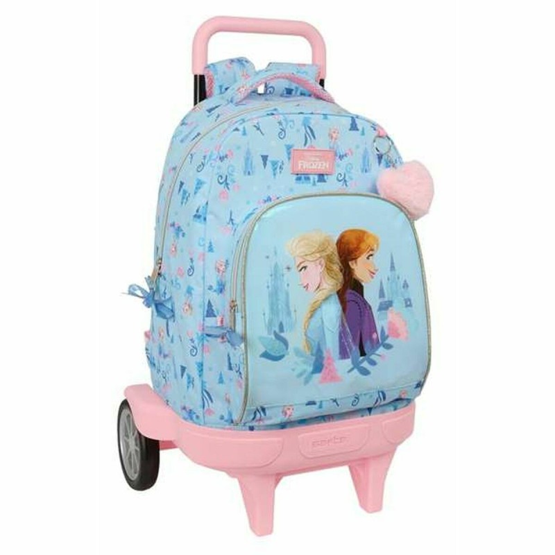 Mochila Escolar con Ruedas Frozen Ice magic Azul 33 x 45 x 22 cm