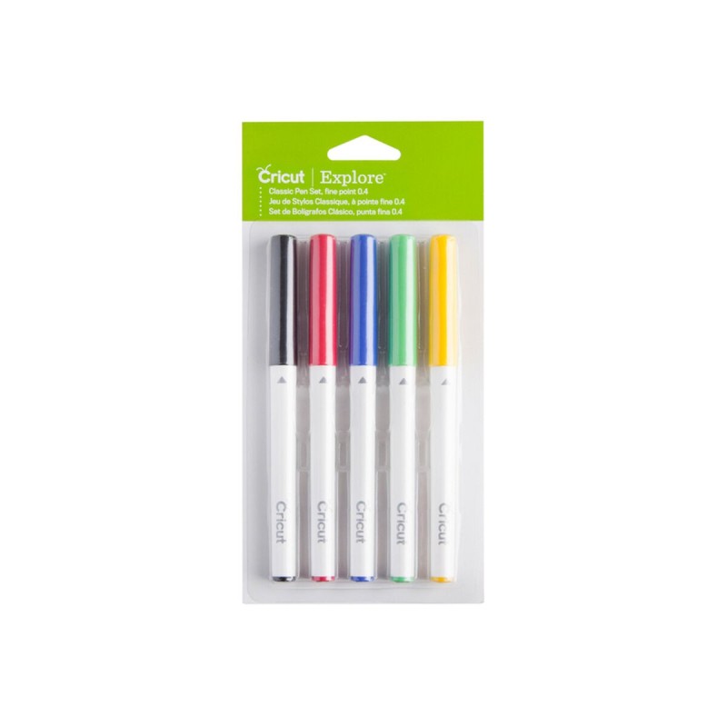Rotulador de Punta Extrafina para Plotter de corte Cricut Maker Multicolor (5 Piezas)