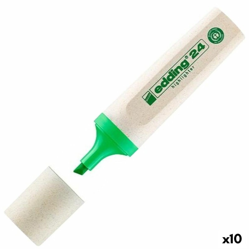 Marcador Fluorescente Edding EcoLine 24 Verde Claro (10 Unidades) Marcador Fluorescente Edding EcoLine 24 Verde Claro (10 Unidades)