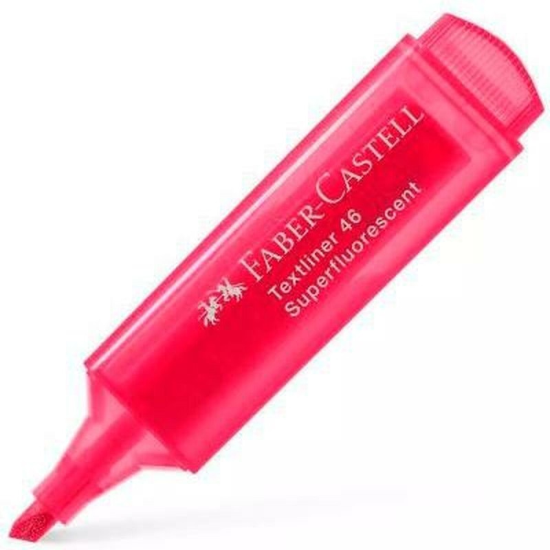 Marcador Fluorescente Faber-Castell Rojo (10 Unidades) Marcador Fluorescente Faber-Castell Rojo (10 Unidades)