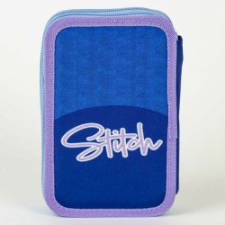 Estuche Escolar Stitch Azul 12,5 x 19,5 x 4,5 cm
