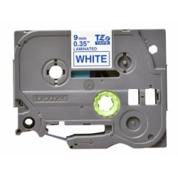 Cinta Laminada para Rotuladoras Brother Cinta laminada 9mm Azul/Blanco