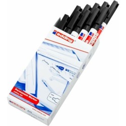 Rotulador permanente Edding 400-01 Negro 1 mm (10 Unidades)