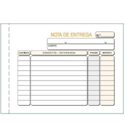 Talonario de Entregas 15 x 10,5 cm (5 Unidades)