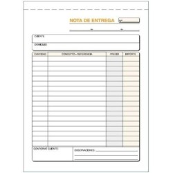 Talonario de Entregas 15 x 21 cm (10 Unidades)
