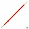 Recambio para bolígrafo Pilot BP-GP 0,4 mm Rojo (12 Unidades)