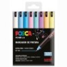 Rotulador de pintura acrílica POSCA PC-1MR/8C Pastel 0,7 mm 8 Piezas