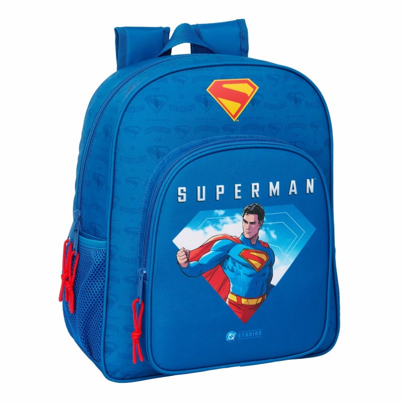 Mochila Escolar Superman Azul 32 x 38 x 12 cm Mochila Escolar Superman Azul 32 x 38 x 12 cm
