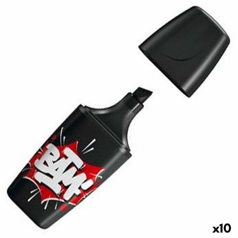 Subrayador Stabilo BOSS MINI BAM Negro 10 Piezas Subrayador Stabilo BOSS MINI BAM Negro 10 Piezas