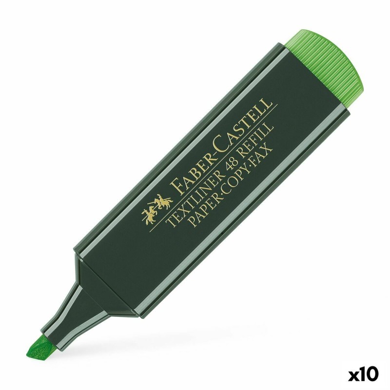Subrayador Faber-Castell TEXTLINER 48 Verde (10 Unidades) Subrayador Faber-Castell TEXTLINER 48 Verde (10 Unidades)
