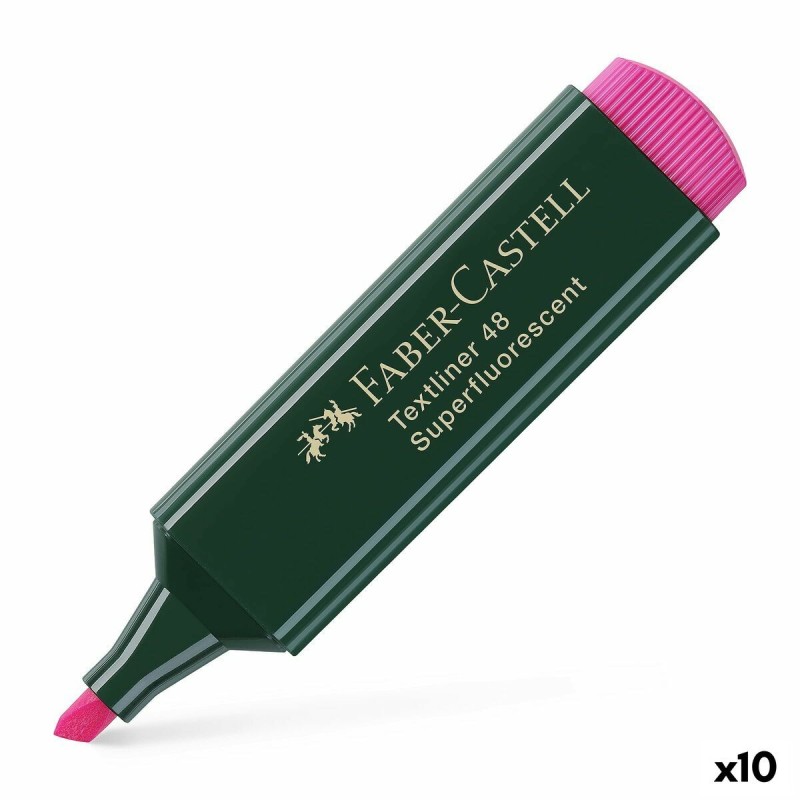Subrayador Faber-Castell TEXTLINER 48 Fucsia (10 Unidades) Subrayador Faber-Castell TEXTLINER 48 Fucsia (10 Unidades)