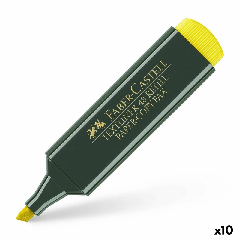 Subrayador Faber-Castell TEXTLINER 48 Amarillo (10 Unidades) Subrayador Faber-Castell TEXTLINER 48 Amarillo (10 Unidades)