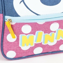 Mochila Escolar Minnie Mouse Rosa 15,5 x 30 x 1 cm
