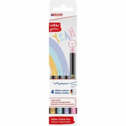 Set de Rotuladores Edding 1200 Multicolor Pastel Purpurina 4 Piezas