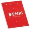 Bloc de Notas ENRI Rojo A7 80 Hojas (10 Unidades)