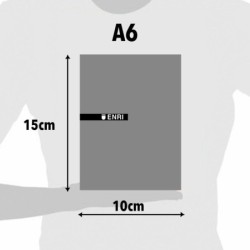 Bloc de Notas ENRI Blanco A6 80 Hojas 4 mm (10 Unidades)