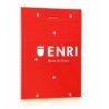 Bloc de Notas ENRI Rojo A7 80 Hojas 4 mm (10 Unidades)