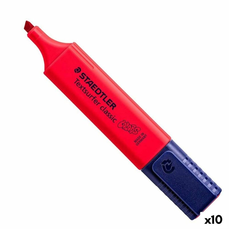 Marcador Fluorescente Staedtler Textsurfer Classic Rojo Intenso (10 Unidades) Marcador Fluorescente Staedtler Textsurfer Classic Rojo Intenso (10 Unidades)