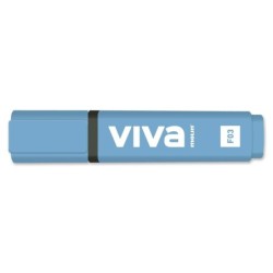 Marcador Fluorescente Molin Viva Azul (10 Unidades)