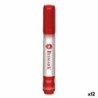 Rotulador permanente Bismark Rojo 1,5 mm (12 Unidades)