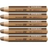 Lápices de colores Stabilo Woody Marrón 3 en 1 (5 Unidades)