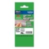 Cinta Laminada para Rotuladoras Brother TZE-SE4 Negro/Blanco 18mm Cinta de seguridad
