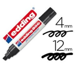 Rotulador permanente Edding Negro
