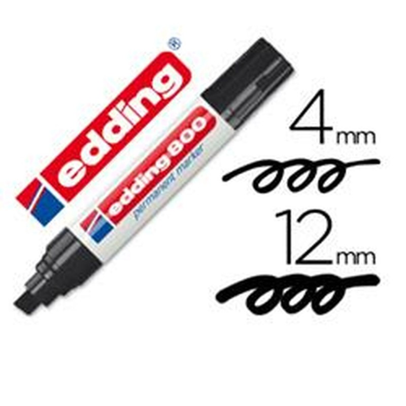 Rotulador permanente Edding Negro