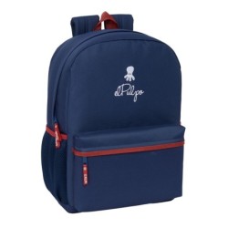 Mochila Escolar El Pulpo Azul marino 32 x 43 x 14 cm
