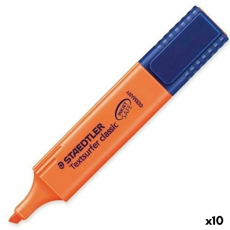 Marcador Fluorescente Staedtler Textsurfer Classic Naranja 10 Unidades Marcador Fluorescente Staedtler Textsurfer Classic Naranja 10 Unidades