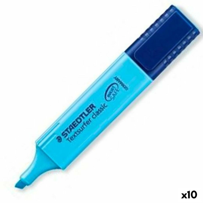 Marcador Fluorescente Staedtler Textsurfer Classic Azul 10 Unidades Marcador Fluorescente Staedtler Textsurfer Classic Azul 10 Unidades